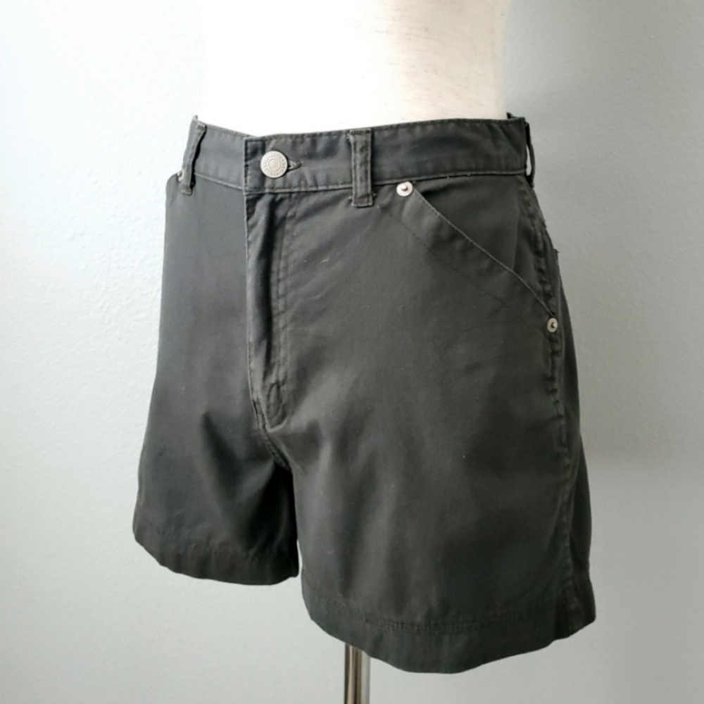 Palmetto's Vintage Army Green High Waisted Boho Festival Shorts, Size 9 - Picture 3 of 16